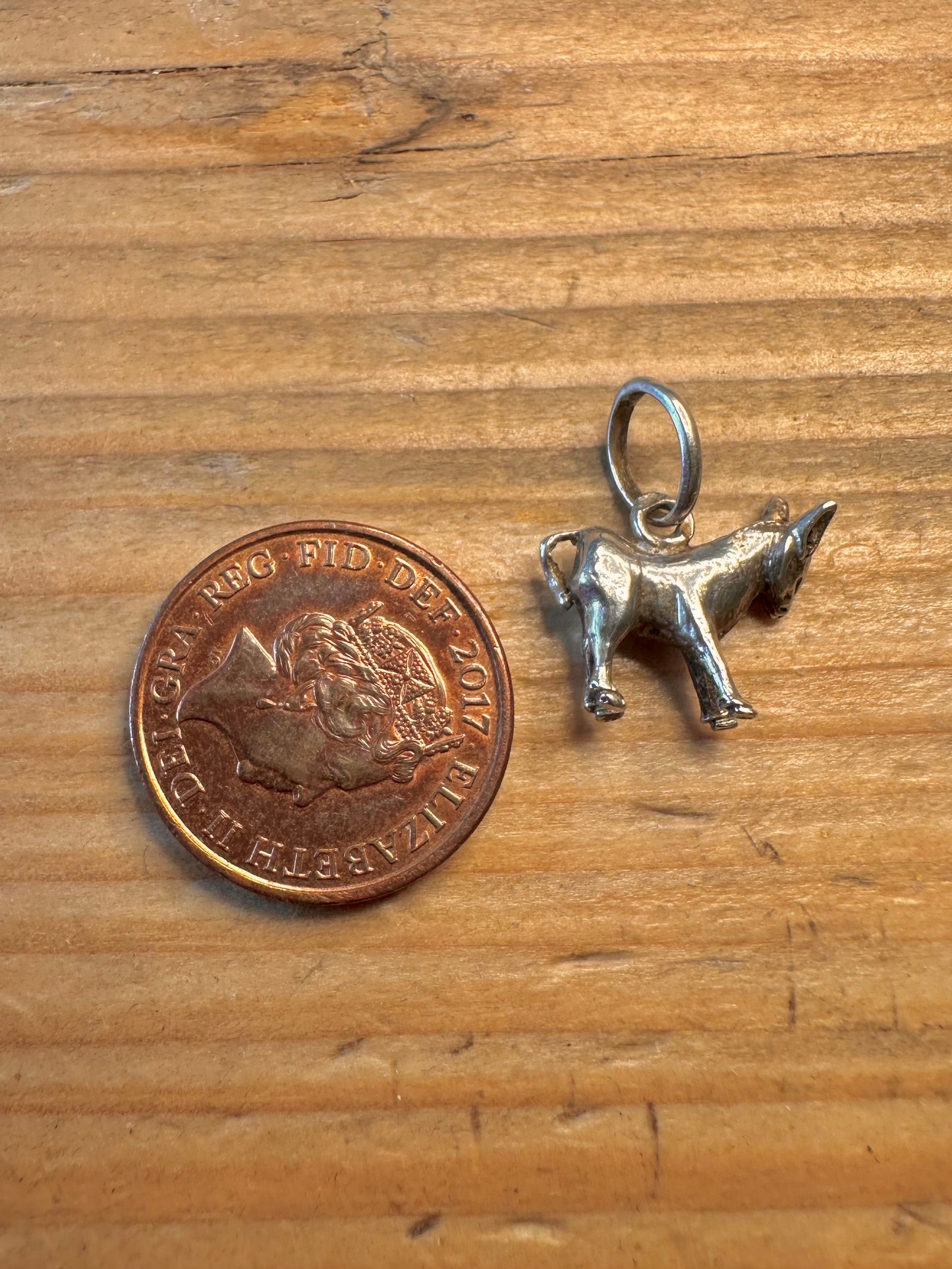 Donkey 925 Sterling Silver Charm Pendant