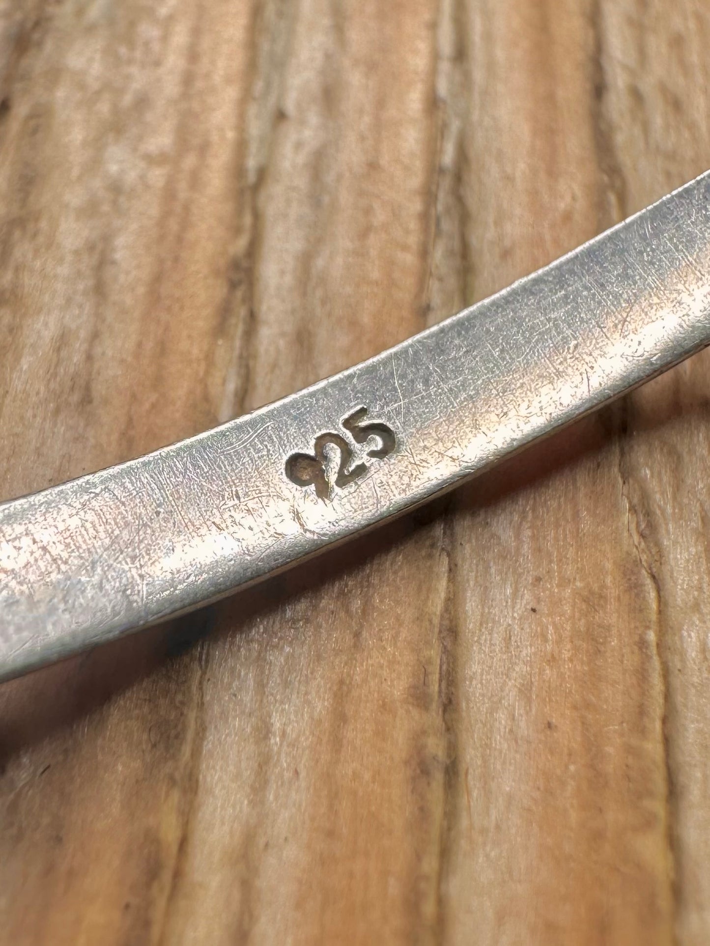 Vintage Lapis Art Deco Style 925 Sterling Silver 6.8 inch Bracelet