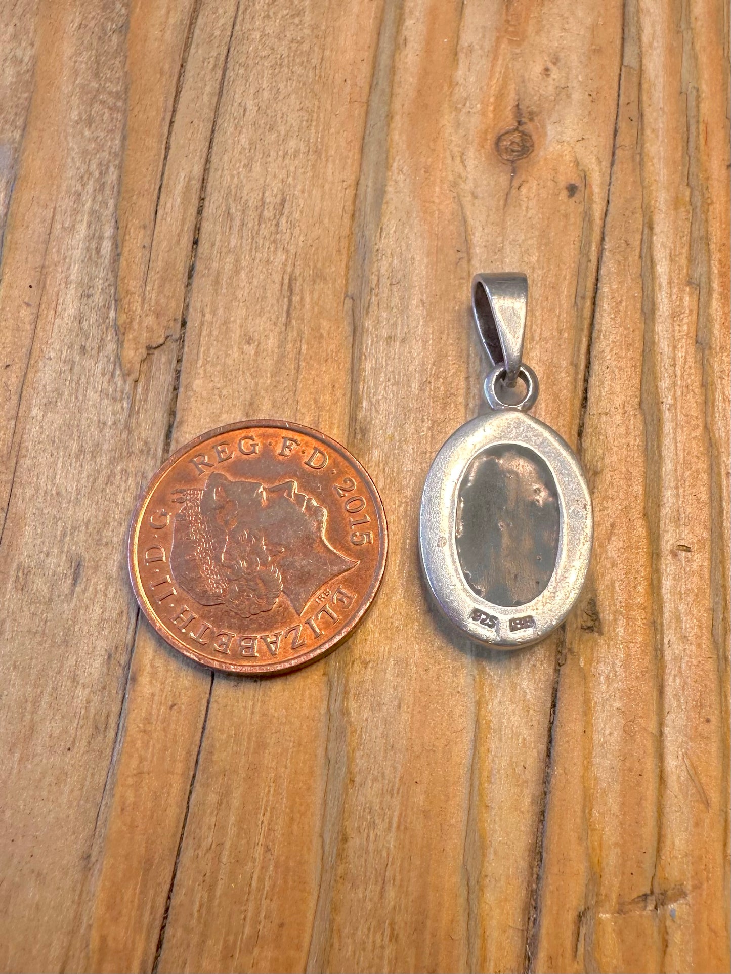Abalone Oval 925 Sterling Silver Pendant