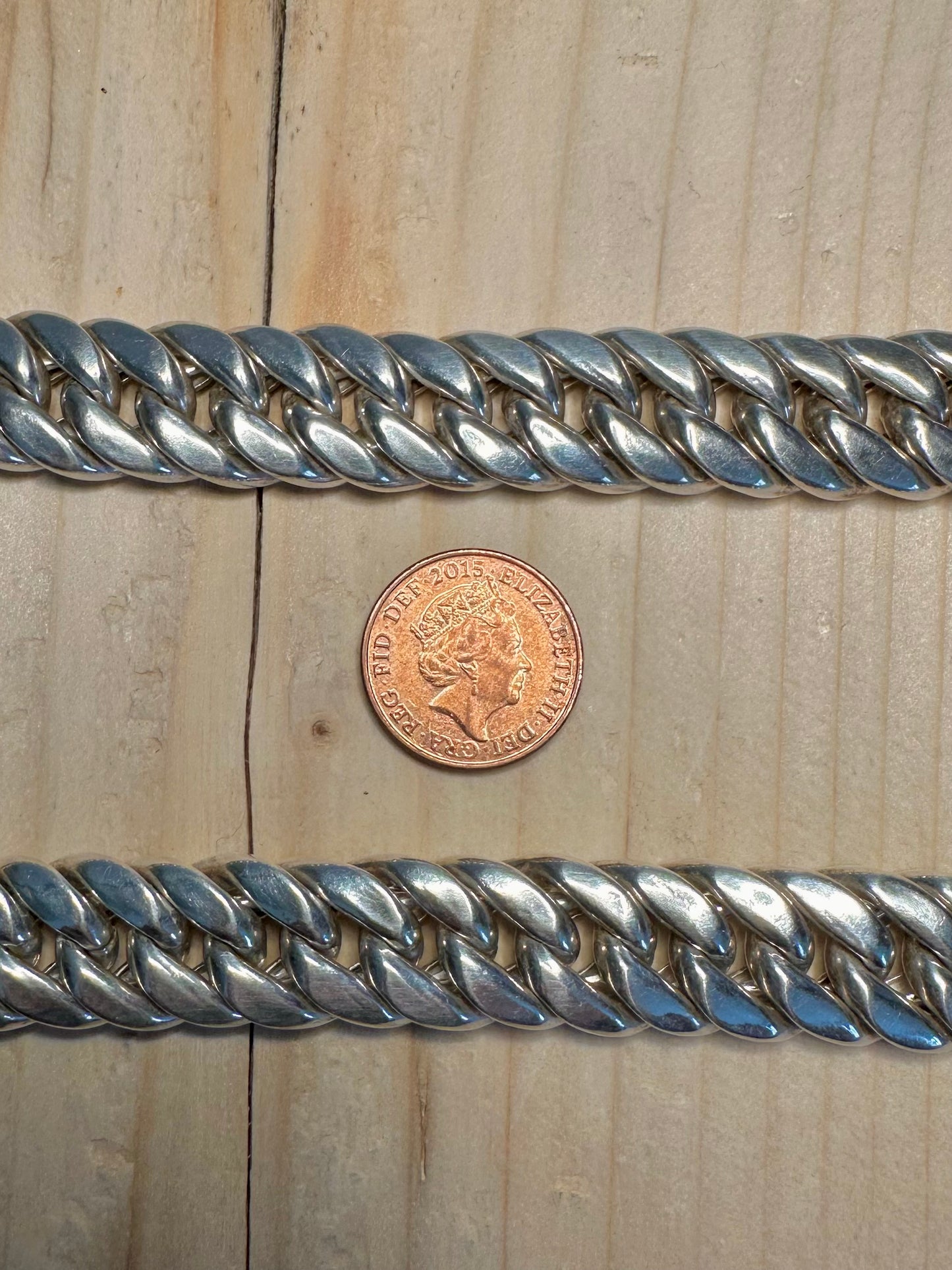 Chunky Curb Chain 925 Sterling Silver 16 inch Necklace
