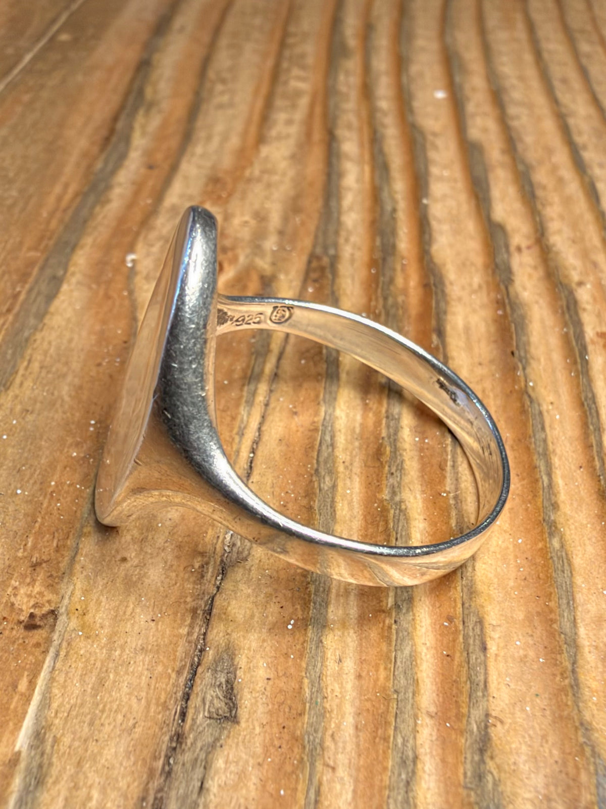 Oval Signet 925 Sterling Silver Size X Ring