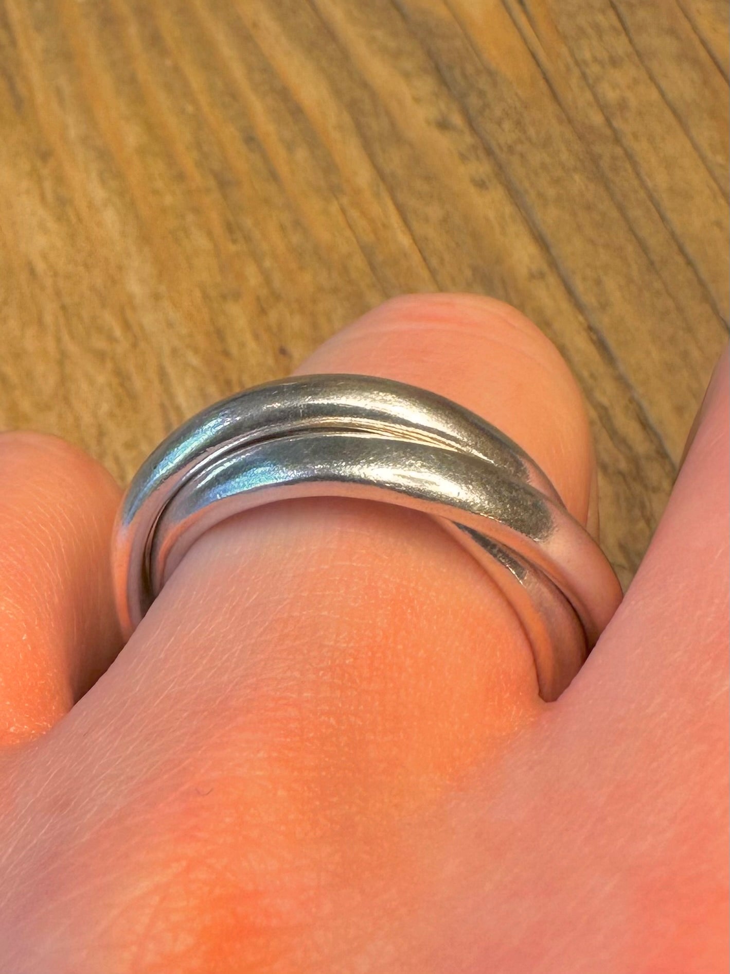 Thick Heavy Russian Band 925 Sterling Silver Size V1/2 Ring