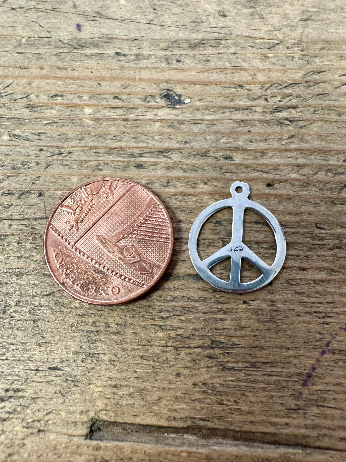 Vintage CND Peace 925 Silver Pendant