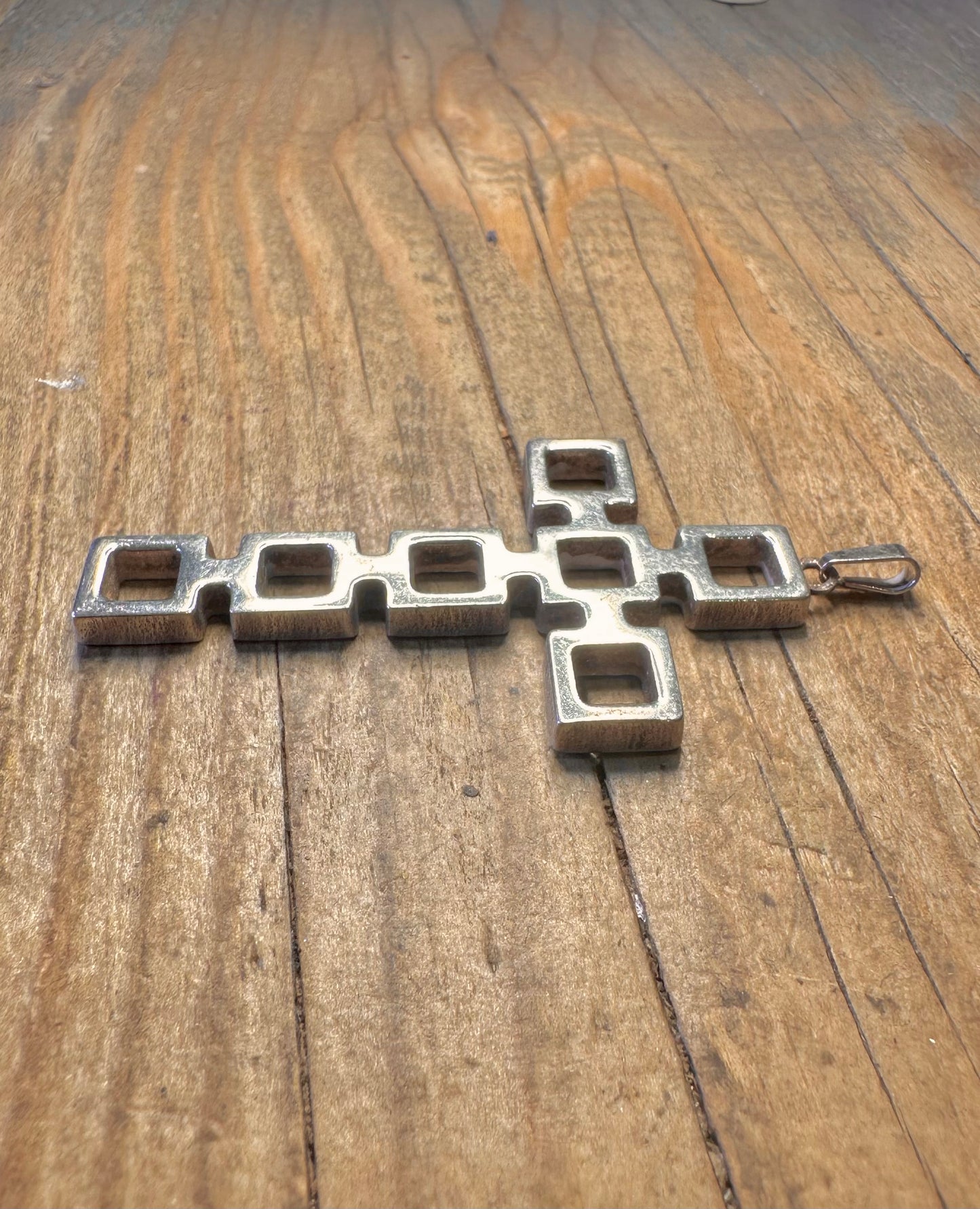 Geometrisches Kreuz Maker NB 05 Finnland 925 Sterlingsilber-Anhänger