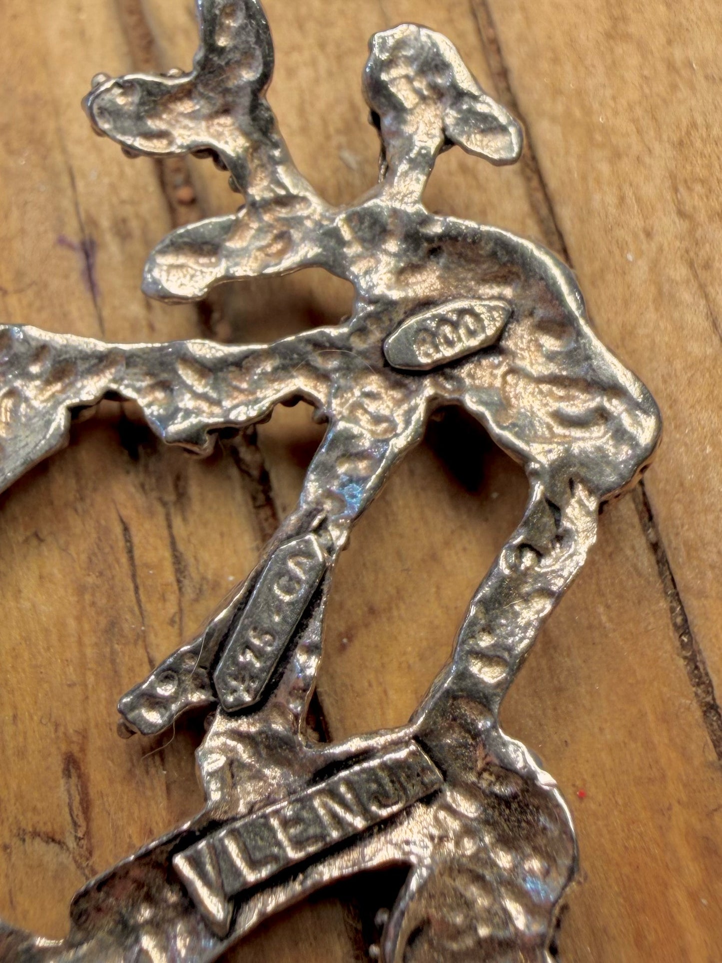 Coral Branch Design 800 Silver Pendant