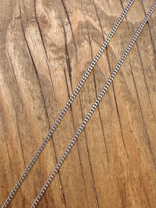 Curb Chain 925 Sterling Silver 19 inch Necklace