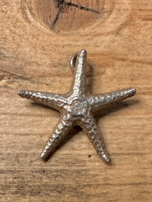 Vintage Starfish 925 Silver Pendant