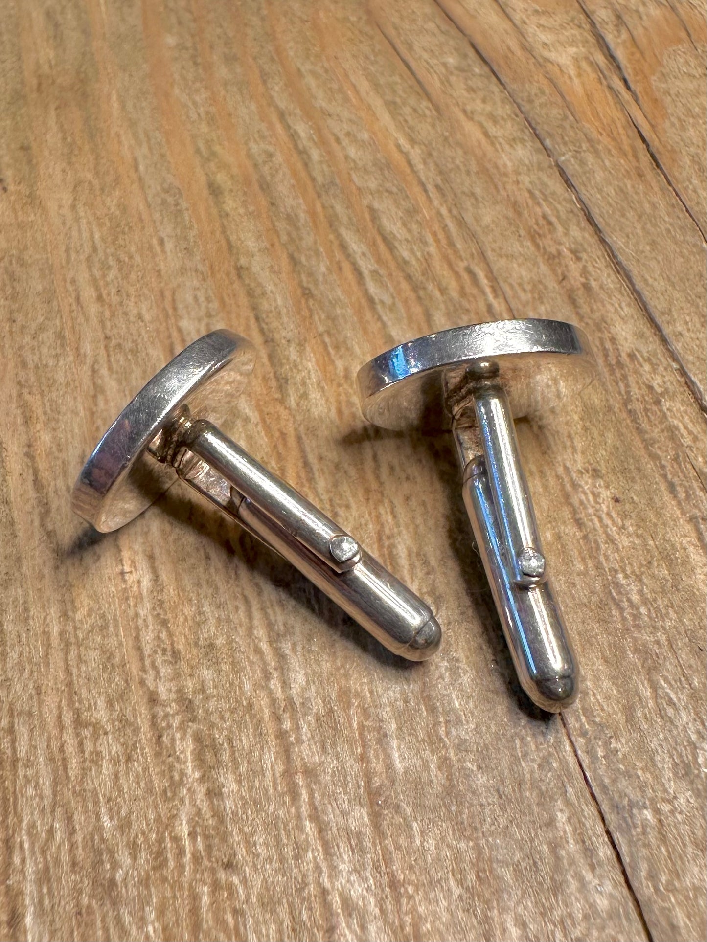 Modern 2001 Cuff Links Sheffield 925 Sterling Silver Collectables