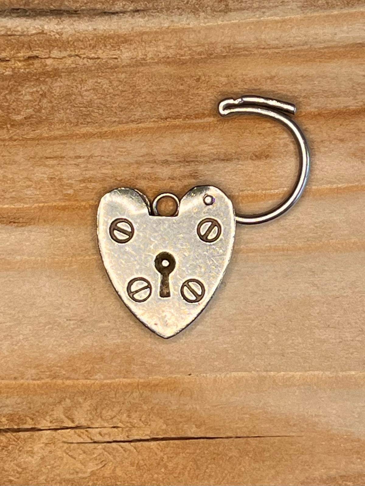 Heart Padlock 925 Sterling Silver Pendant