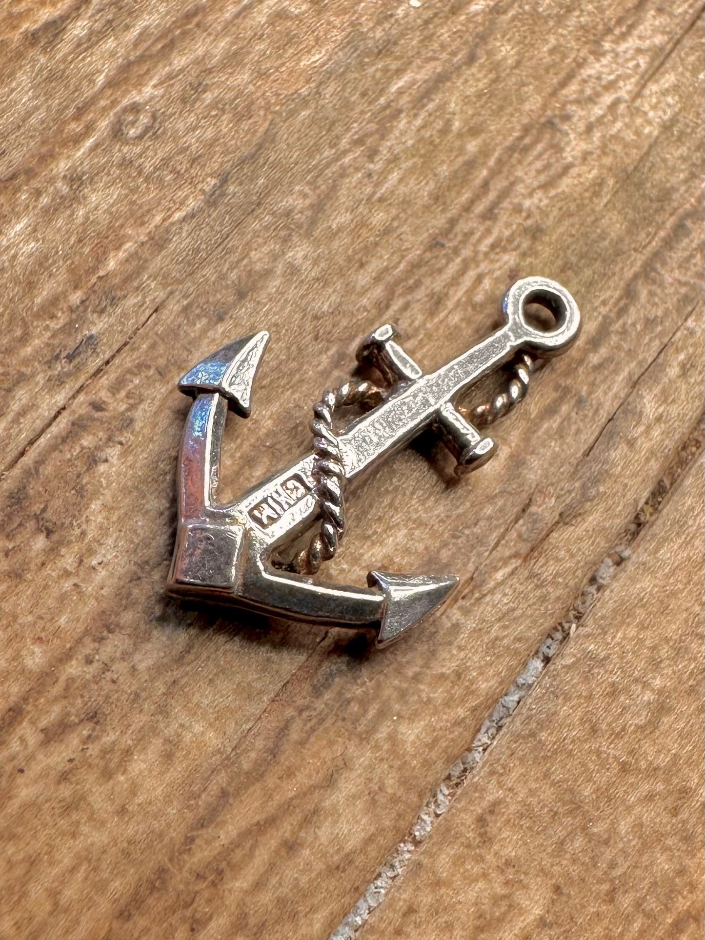 Vintage Anker Hersteller CHIM 925 Sterling Silber Charm Anhänger