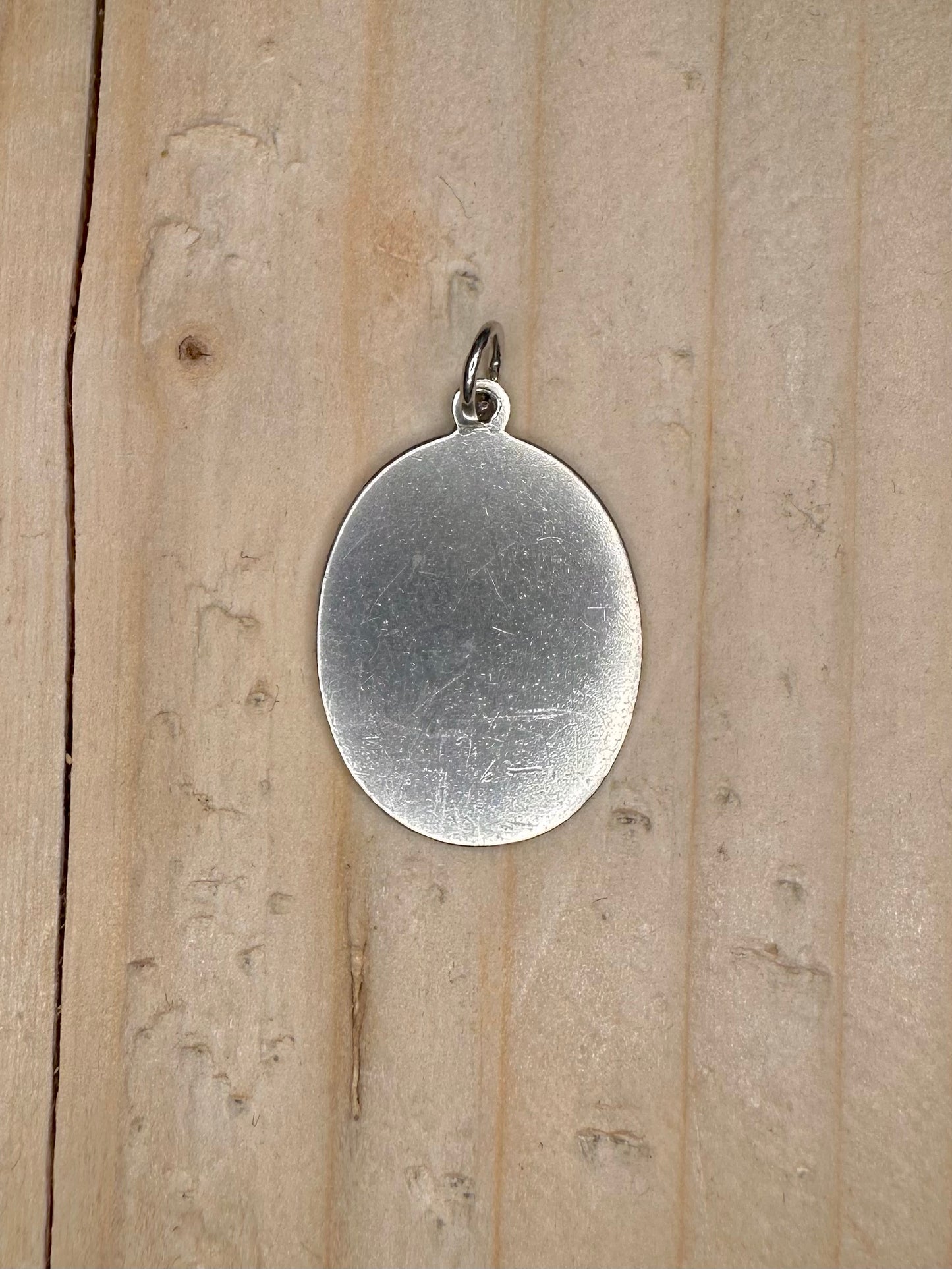 Oval Ingot 1976 Birmingham P&RB 925 Sterling Silver Pendant