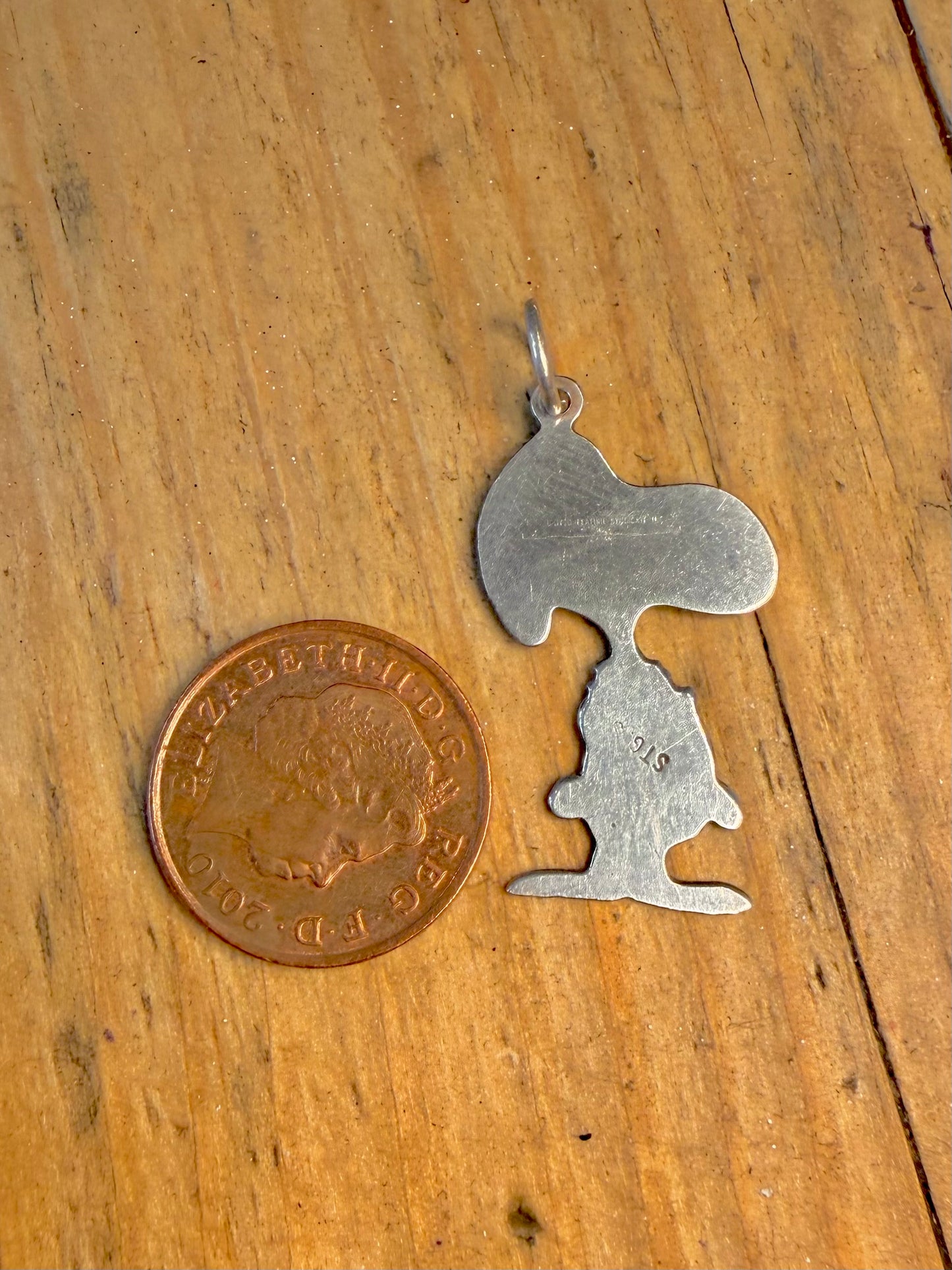 Snoopy 1970’s Hero 925 Sterling Silver Pendant