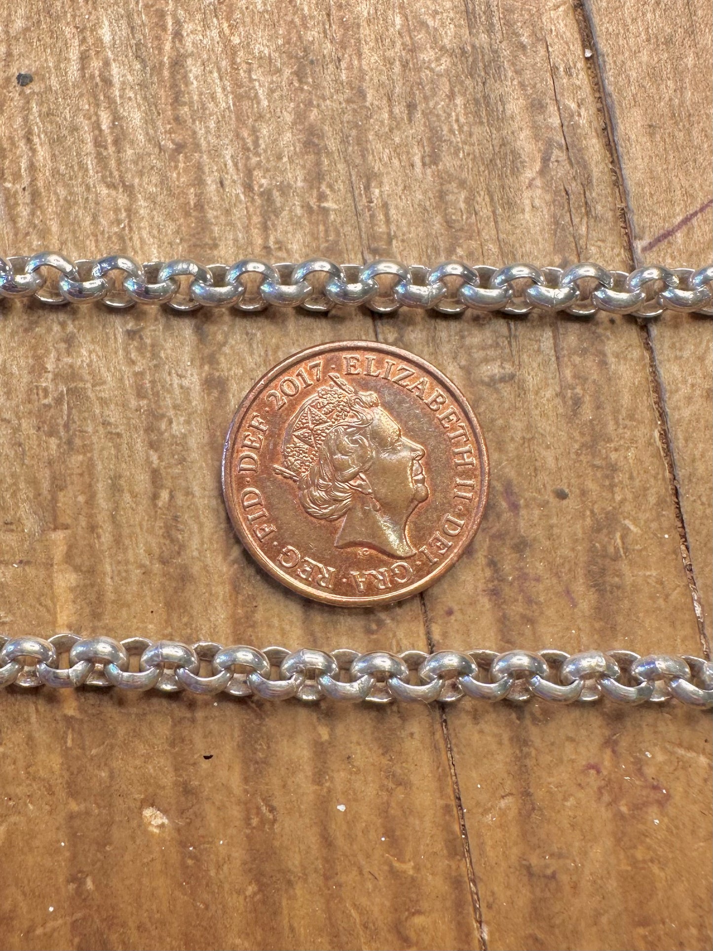Belcher Chain 925 Sterling Silver 19.8 inch Necklace