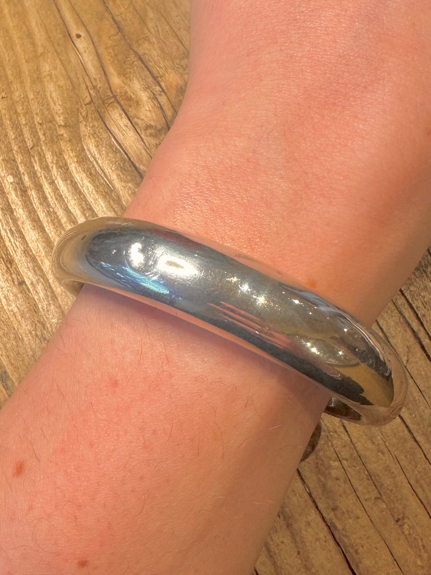 Massiver Armreif Hohl 925 Sterling Silber