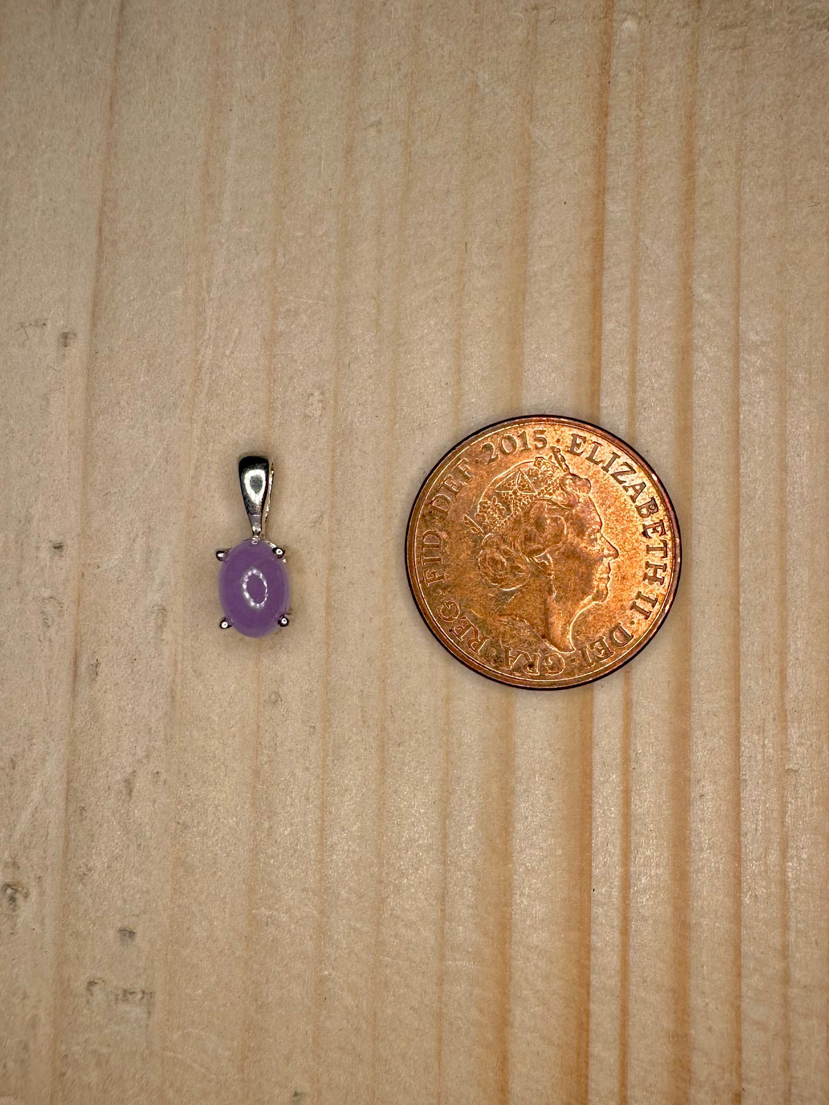 Purple Chalcedony 925 Sterling Silver Pendant