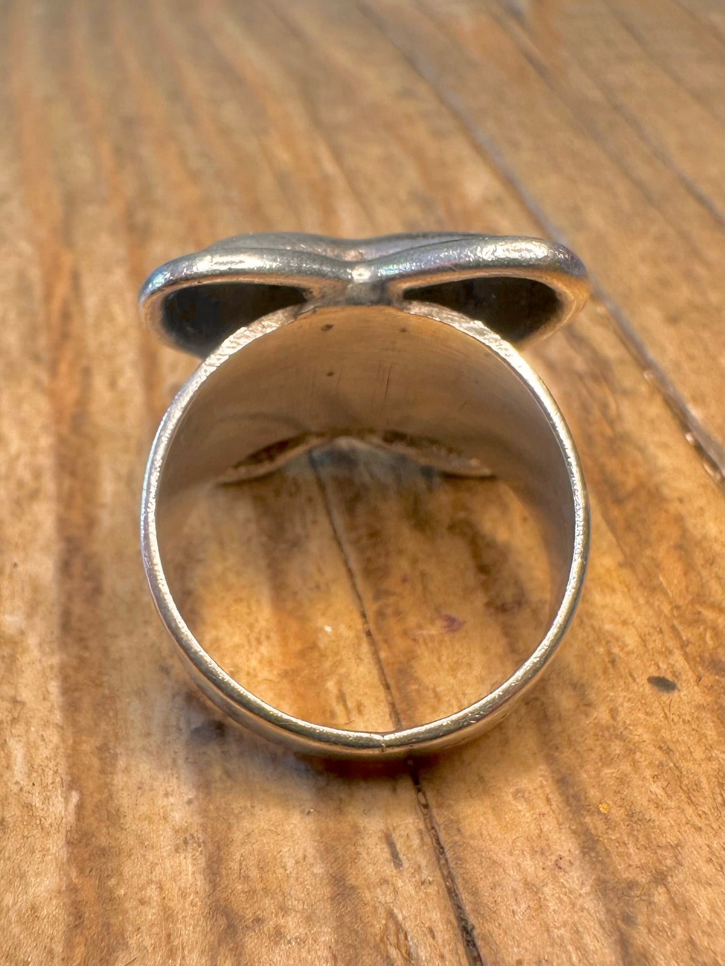 Chunky Cross 925 Sterling Silver Size M1/2 Ring