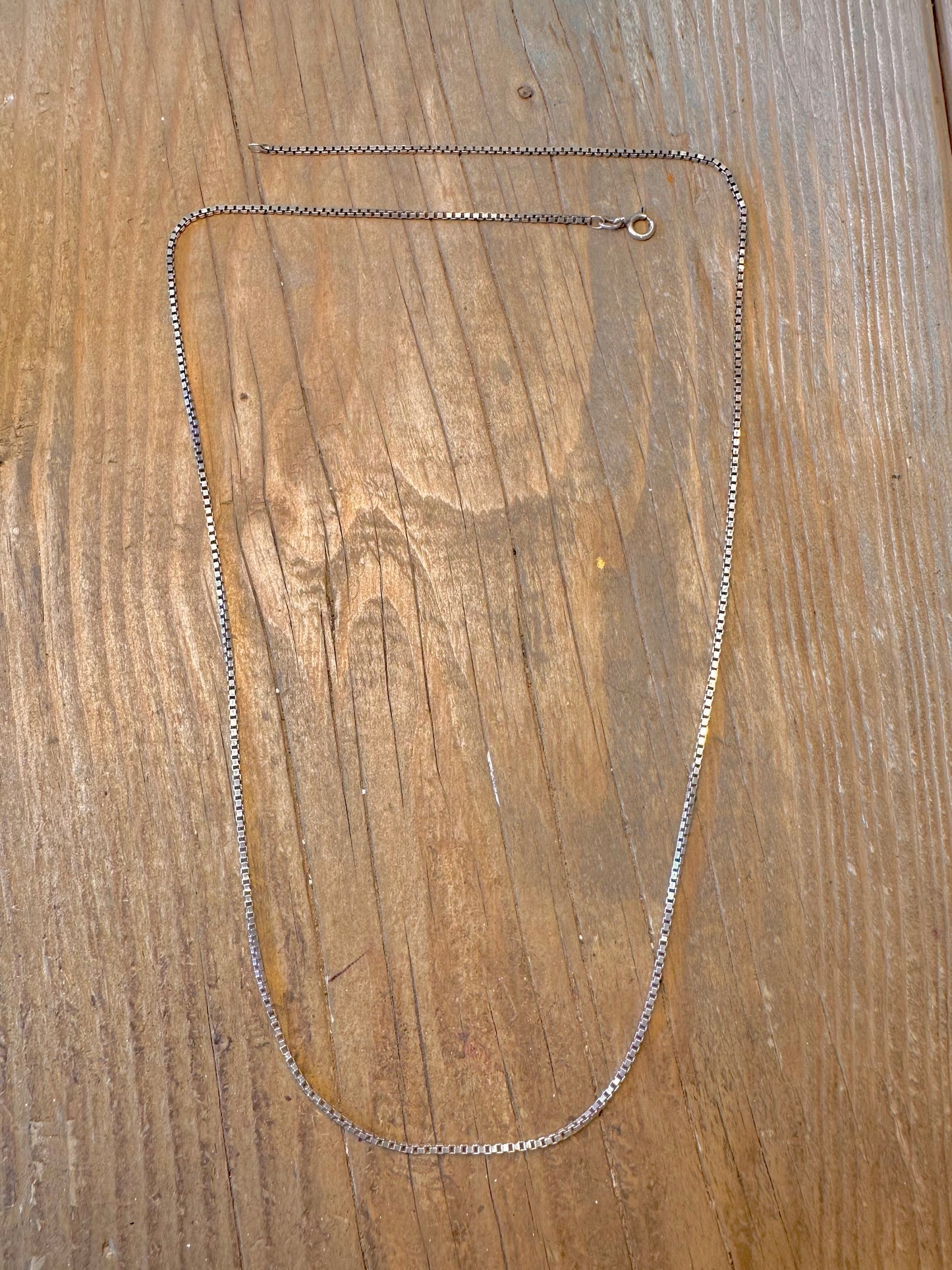 Box Chain 925 Sterling Silver 24 inch Necklace