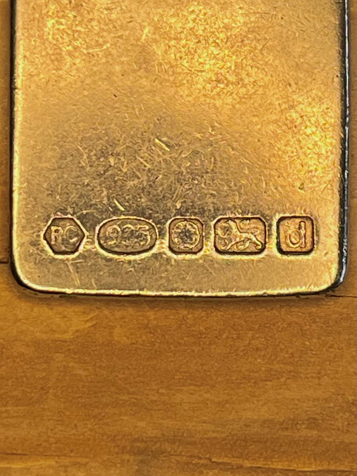 Ingot 2003 Carrs Maker RC 925 Sheffield Sterling Silver Pendant