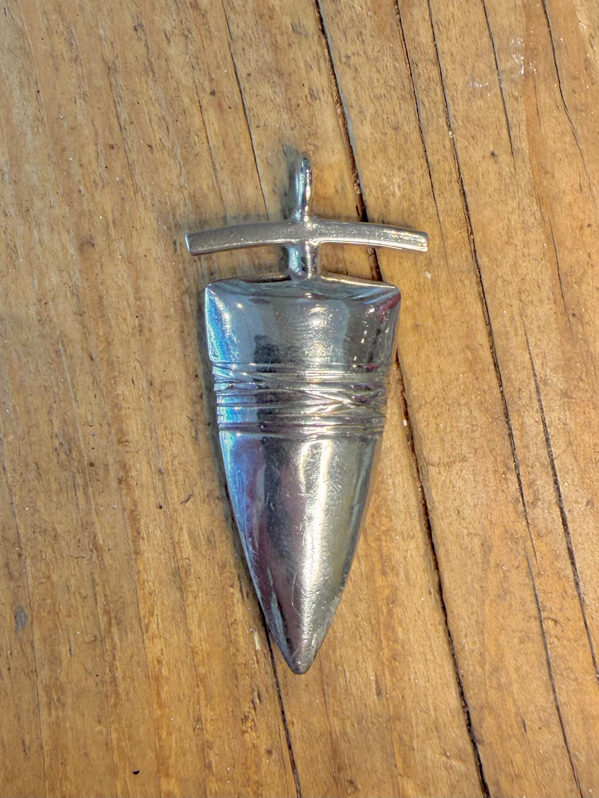 Pointed Wrap Design 925 Sterling Silver Pendant