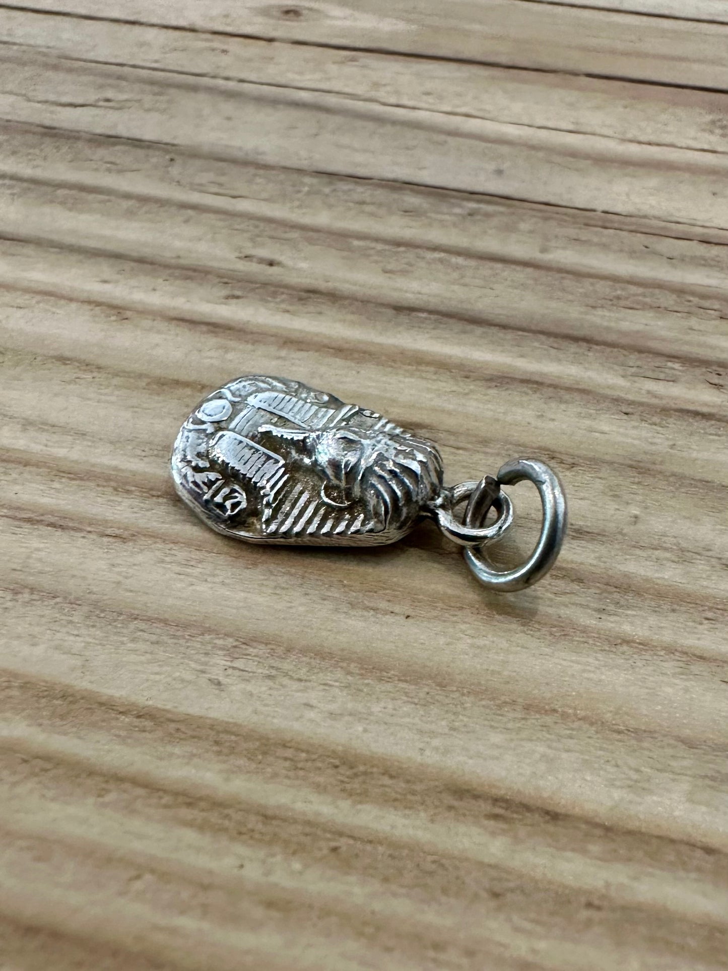 Vintage Pharaoh Head 925 Silver Pendant