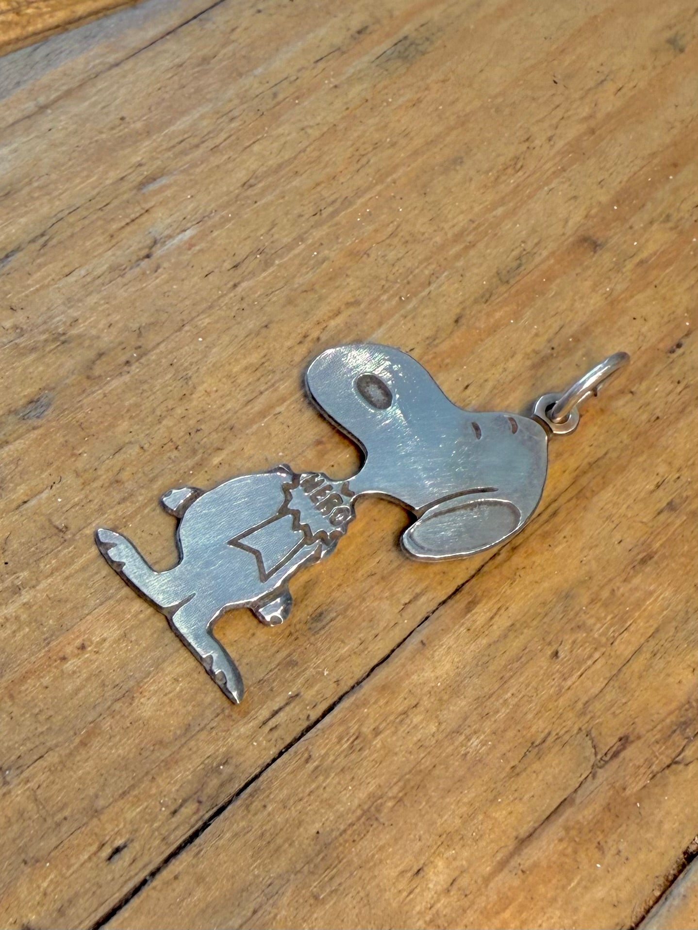 Snoopy 1970’s Hero 925 Sterling Silver Pendant