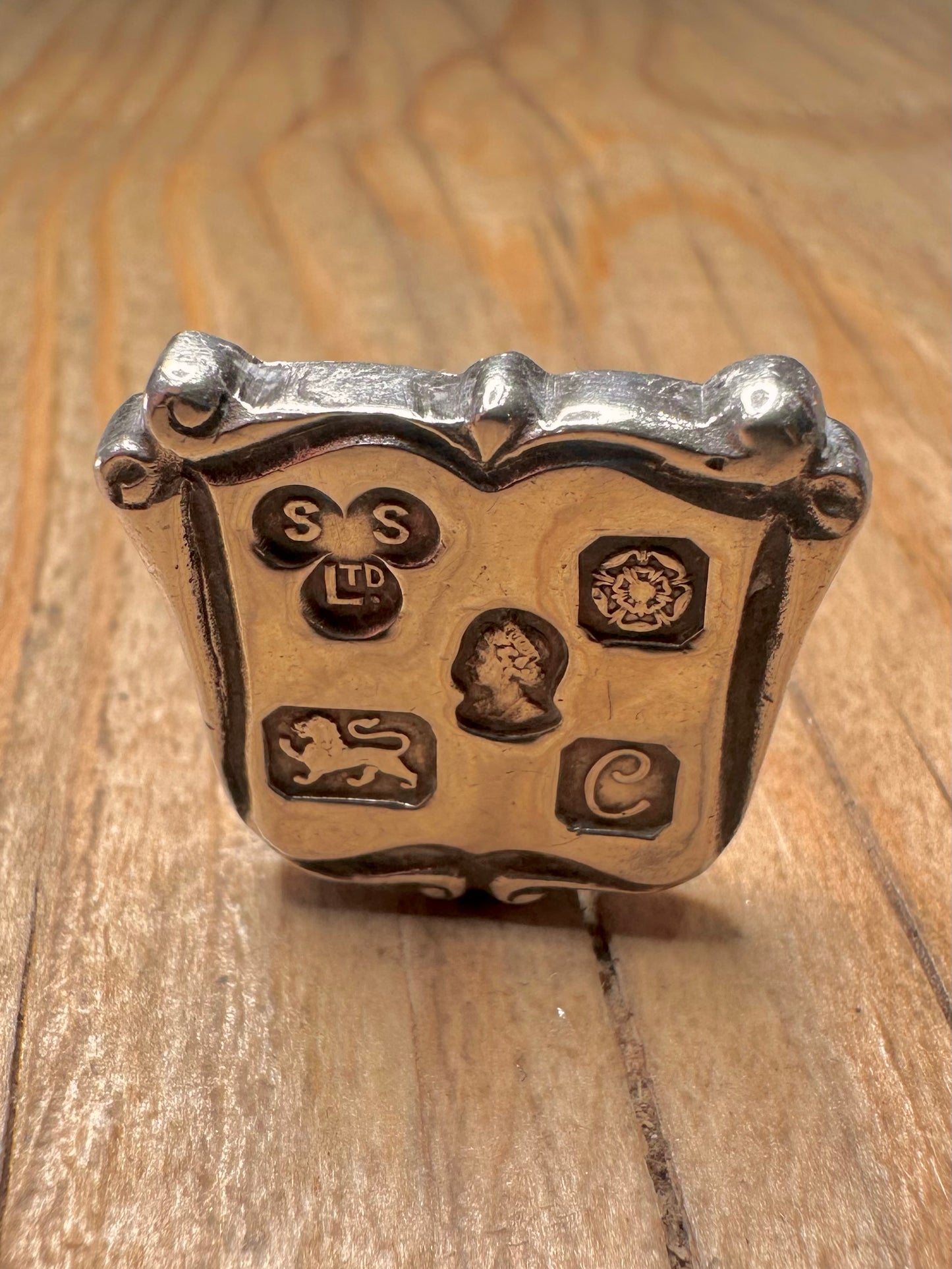 Vintage 1977 Jubilee Sheffield Cuff Link 925 Sterling Silver Collectables