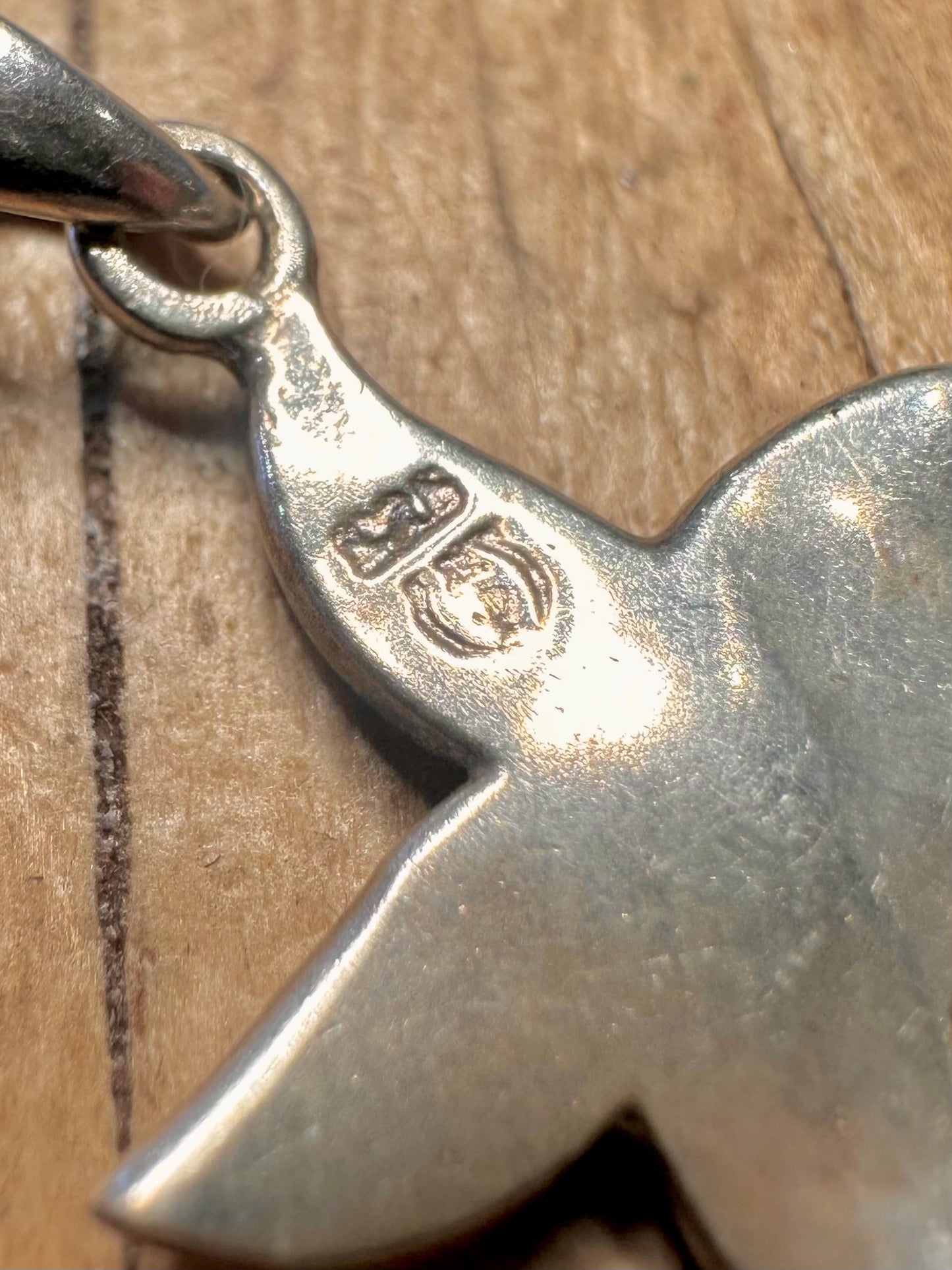 Moderner simulierter Opal-Seestern 925 Sterling Silber Anhänger