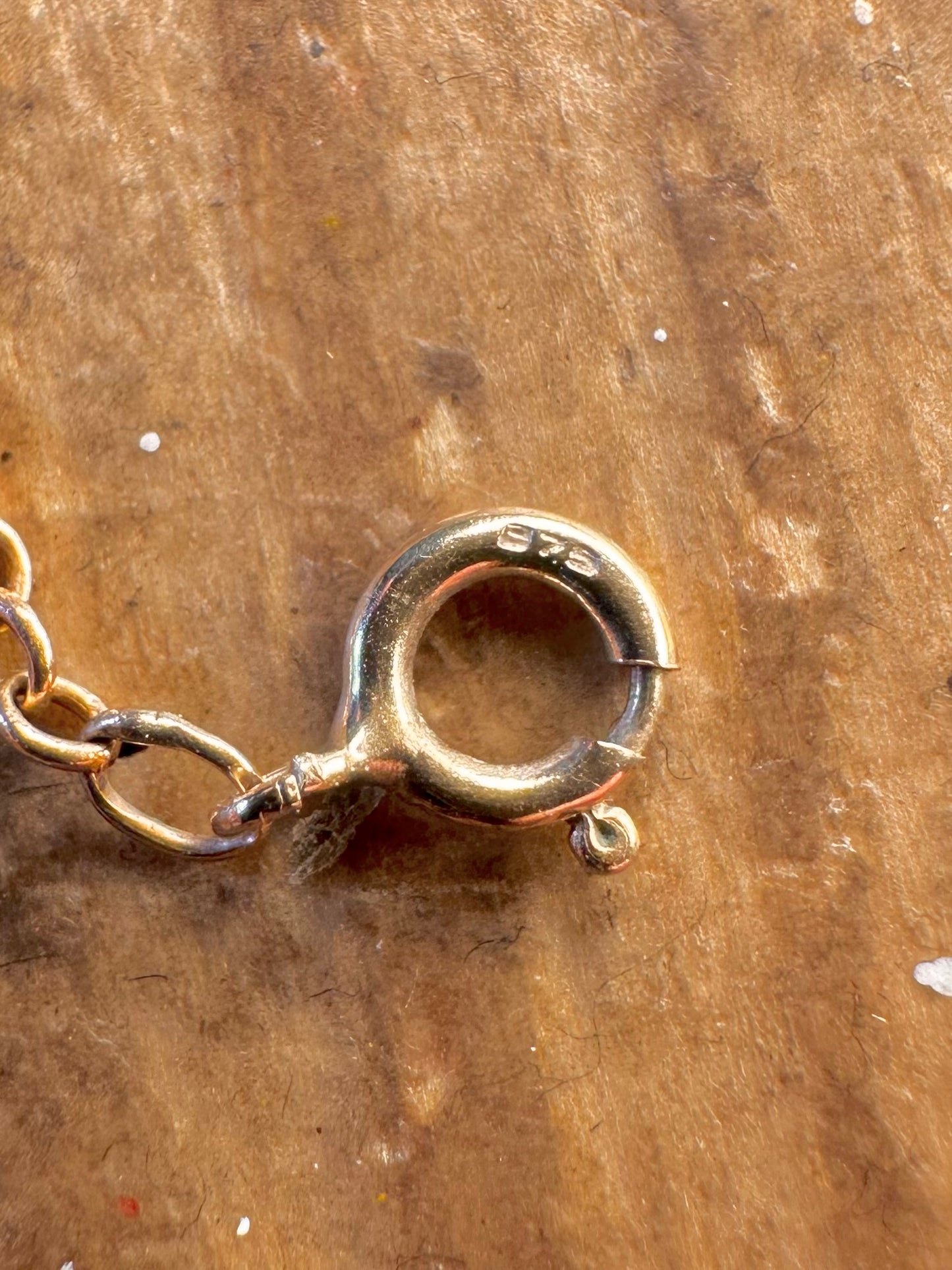 9ct Gold Belcher and Bar Link 18.8 inch Necklace