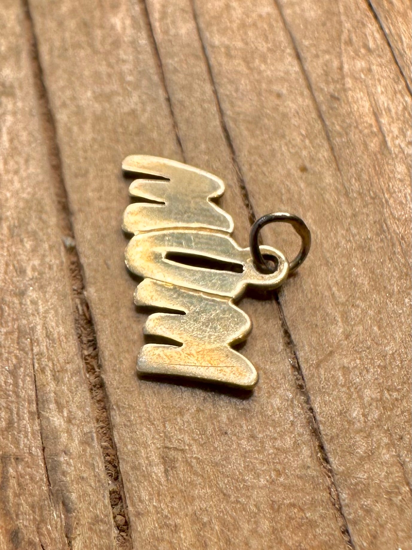 Vintage Mum Gold on 925 Silver Pendant