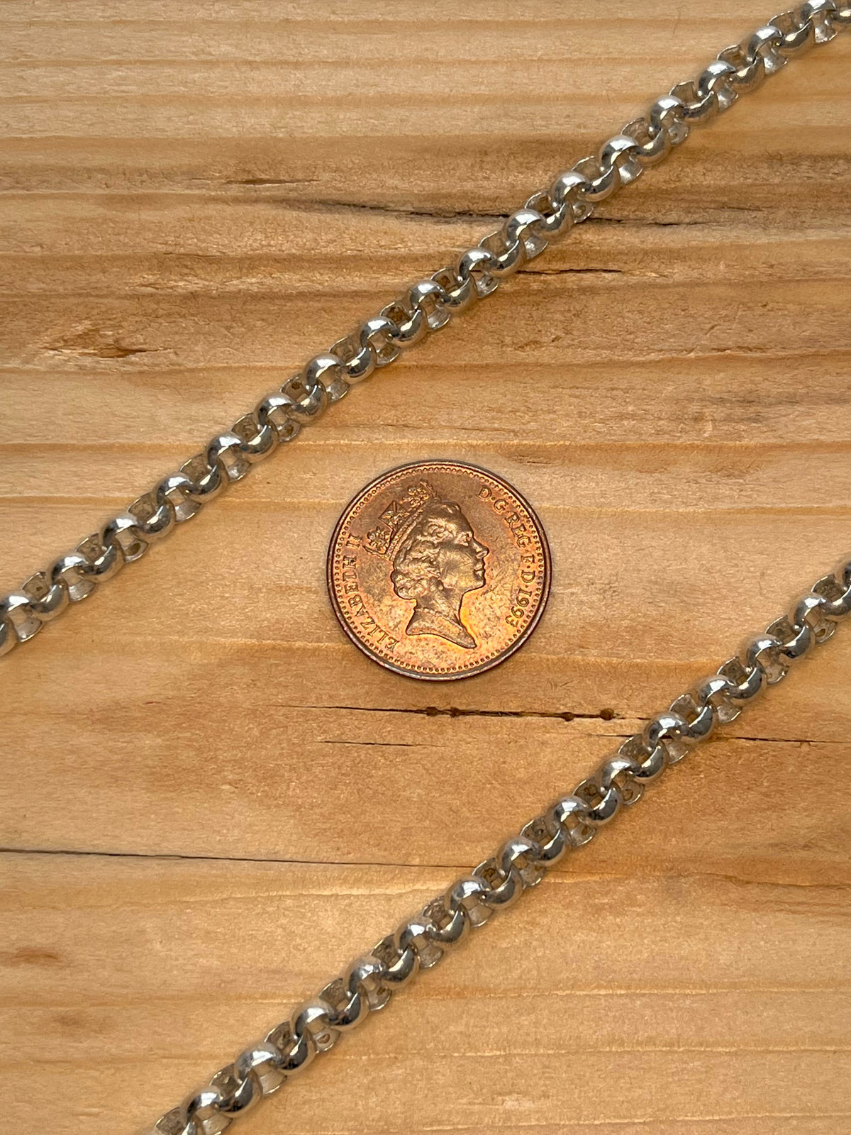 Belcher Chain 925 Sterling Silver 23 Inch Necklace