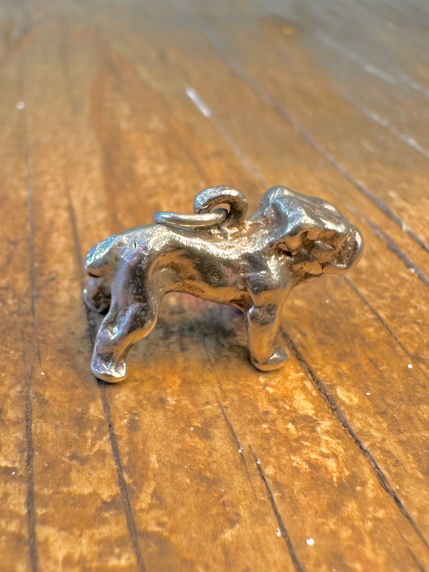 Bulldog Solid 925 Sterling Silver Charm Pendant