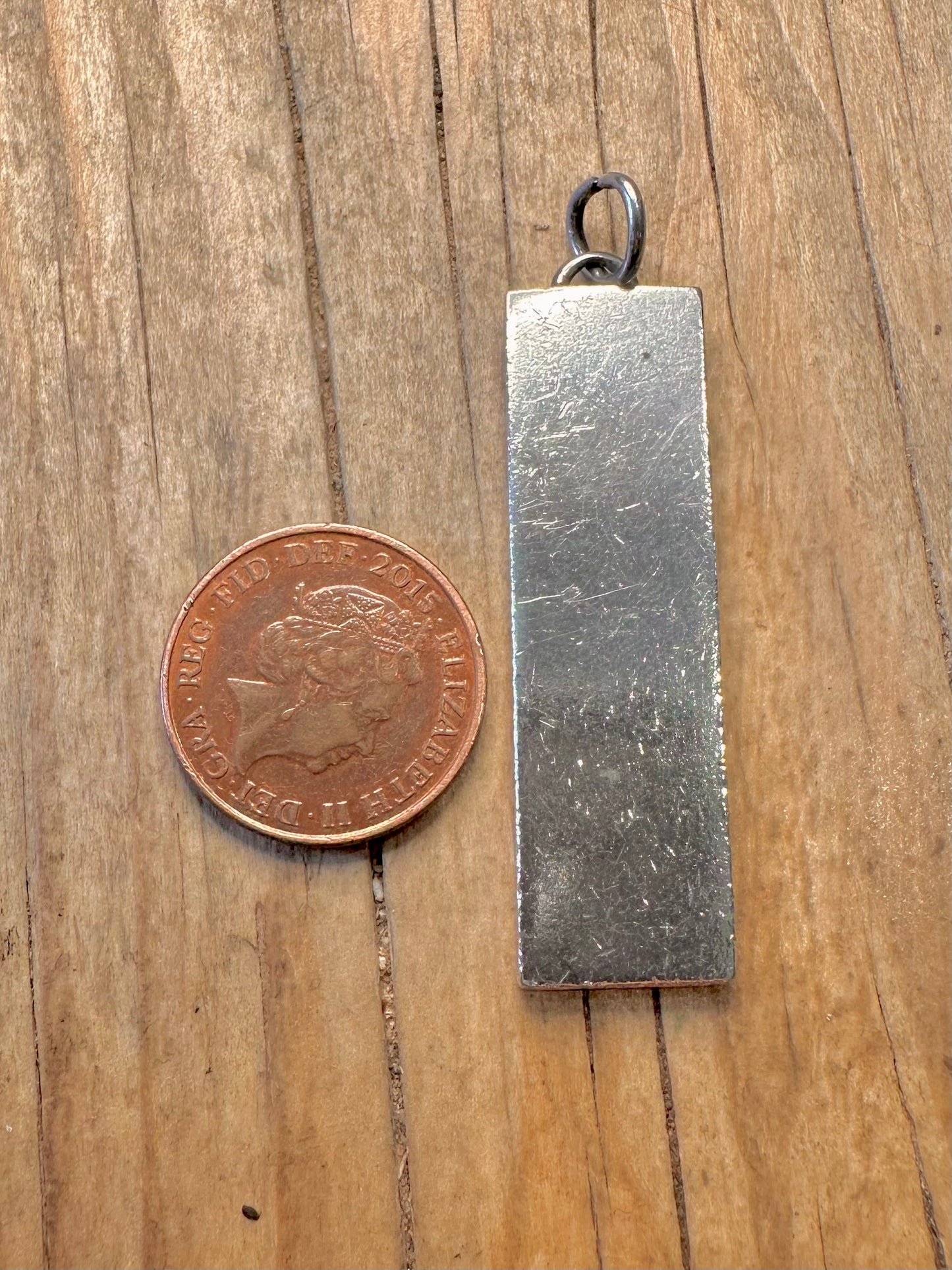 Vintage 1977 Jubilee Barren-Hersteller RWW 925 Sterlingsilber Anhänger
