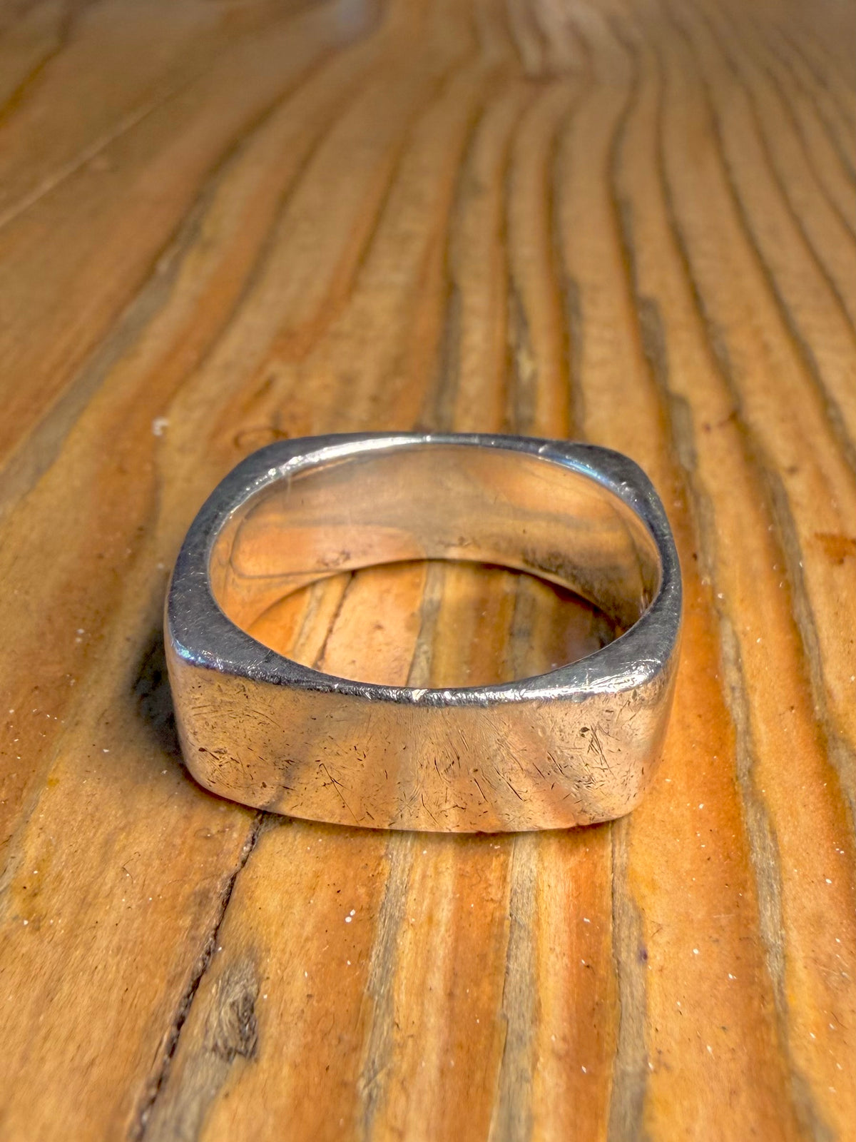 Square Band 925 Sterling Silver Size R1/2 Ring