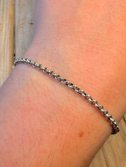 Vintage Links of London Belcher Chain 925 Silver 7 inch Bracelet