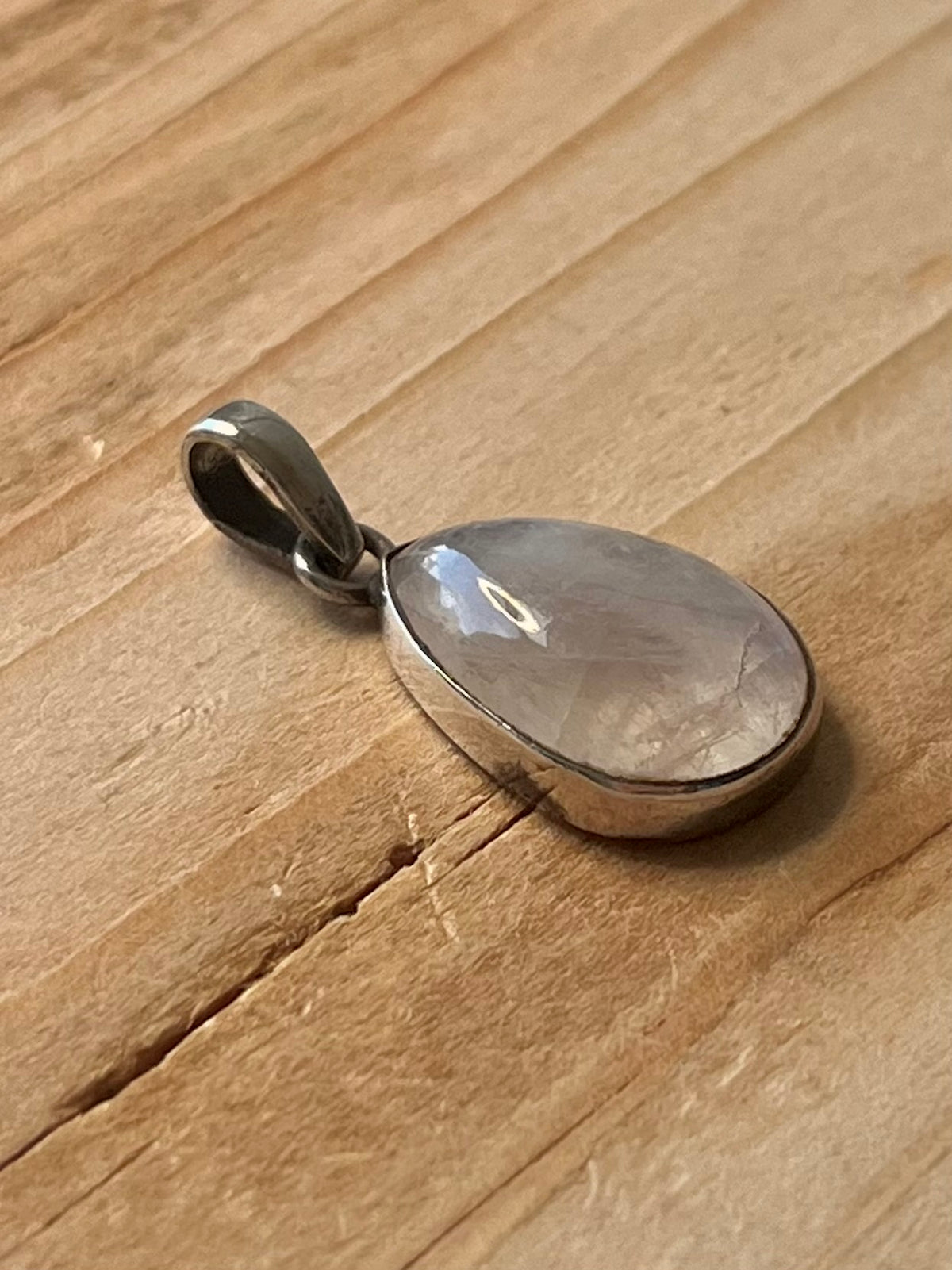 Tear Drop Moonstone 925 Sterling Silver Pendant