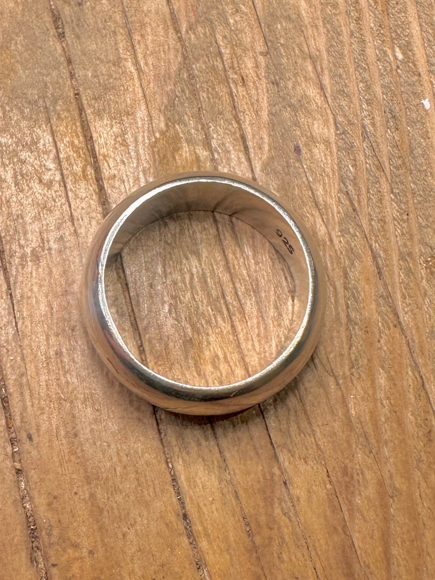 Vintage Chunky Band 925 Sterling Silver Size V Ring