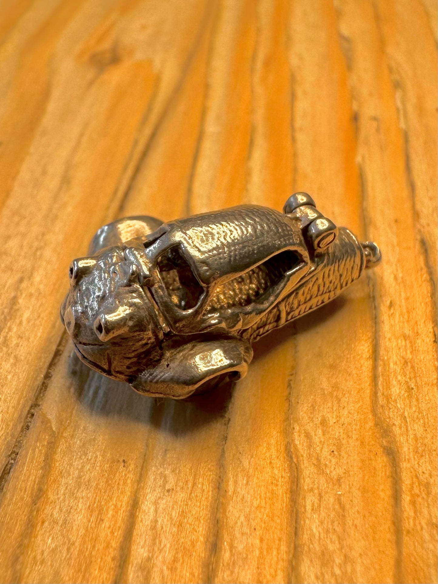 Vintage Rare Messerschmitt Bubble Car Opens 925 Sterling Silver Charm Pendant