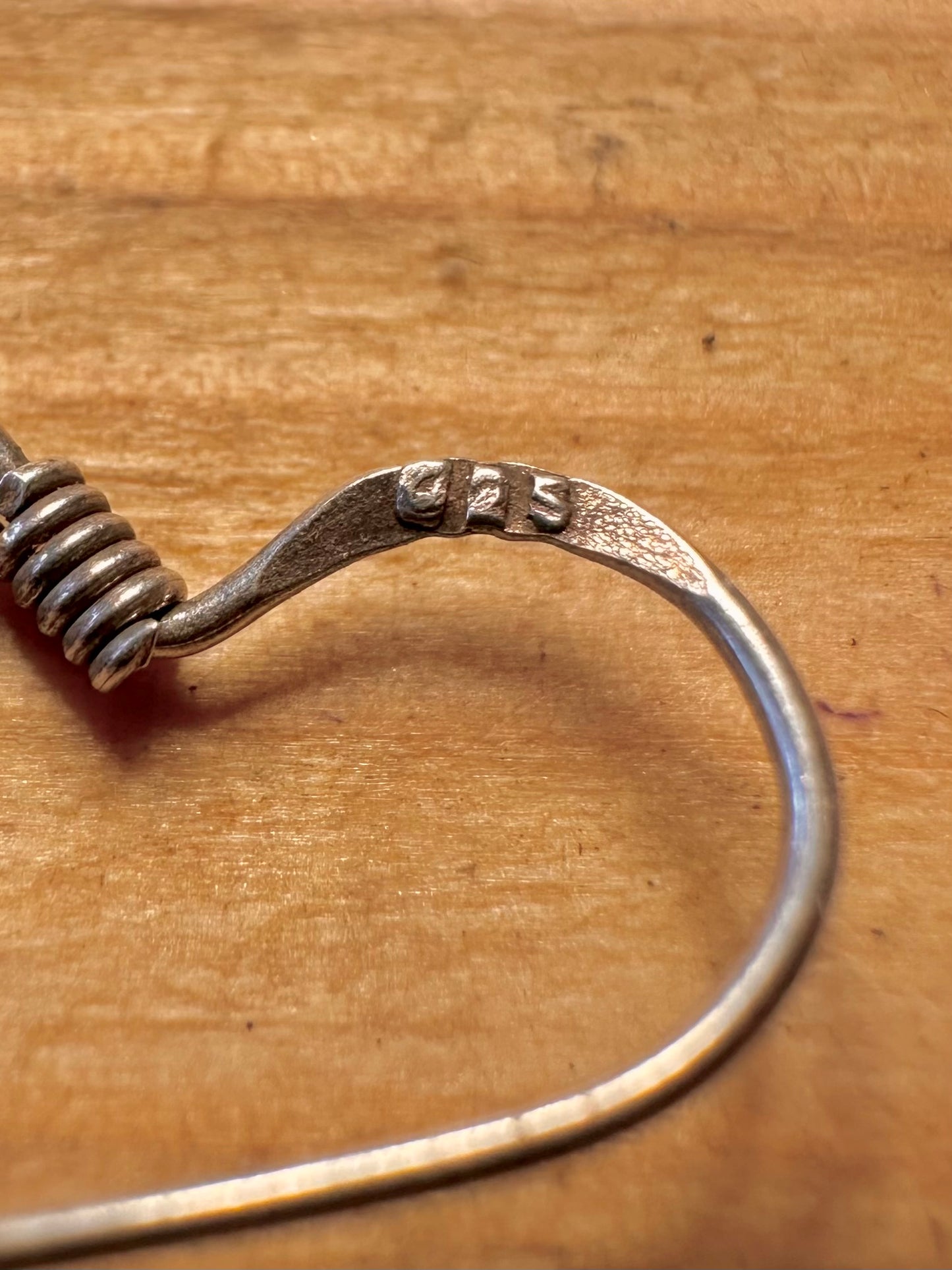 Vintage Tear Drop 925 Sterling Silver Earrings