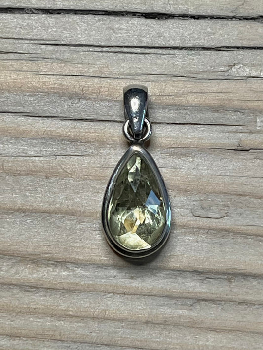 Tear Drop Citrine 925 Sterling Silver Pendant