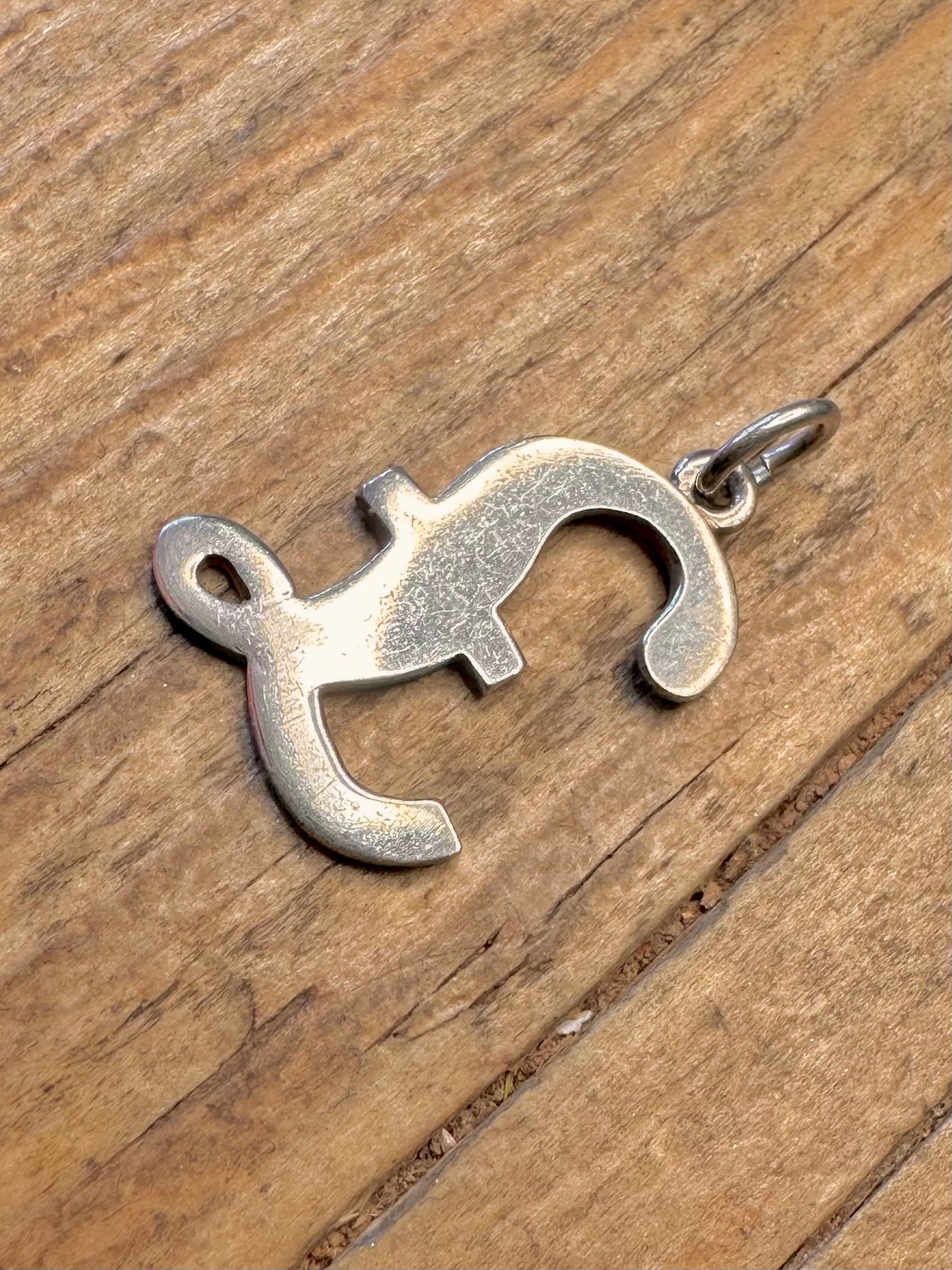 Pfund-Symbol Anhänger aus 925er Sterlingsilber