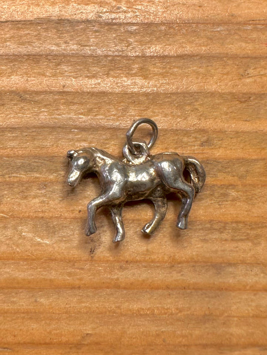 Horse 925 Sterling Silver Charm Pendant