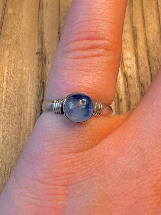 Moonstone 925 Sterling Silver Size N Ring