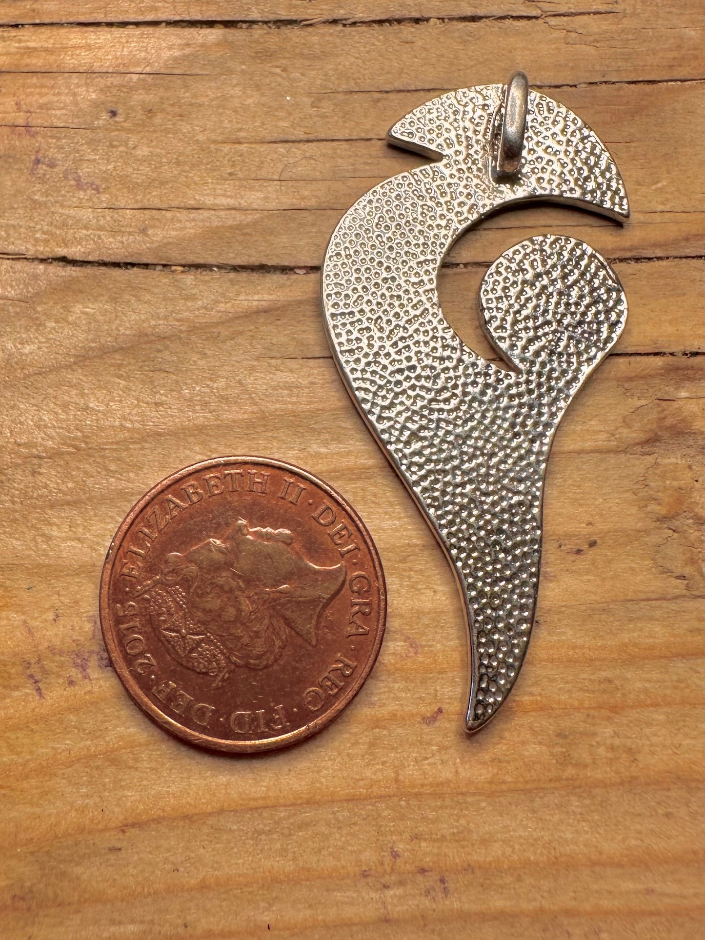 Abstract Shaped 925 Sterling Silver Pendant