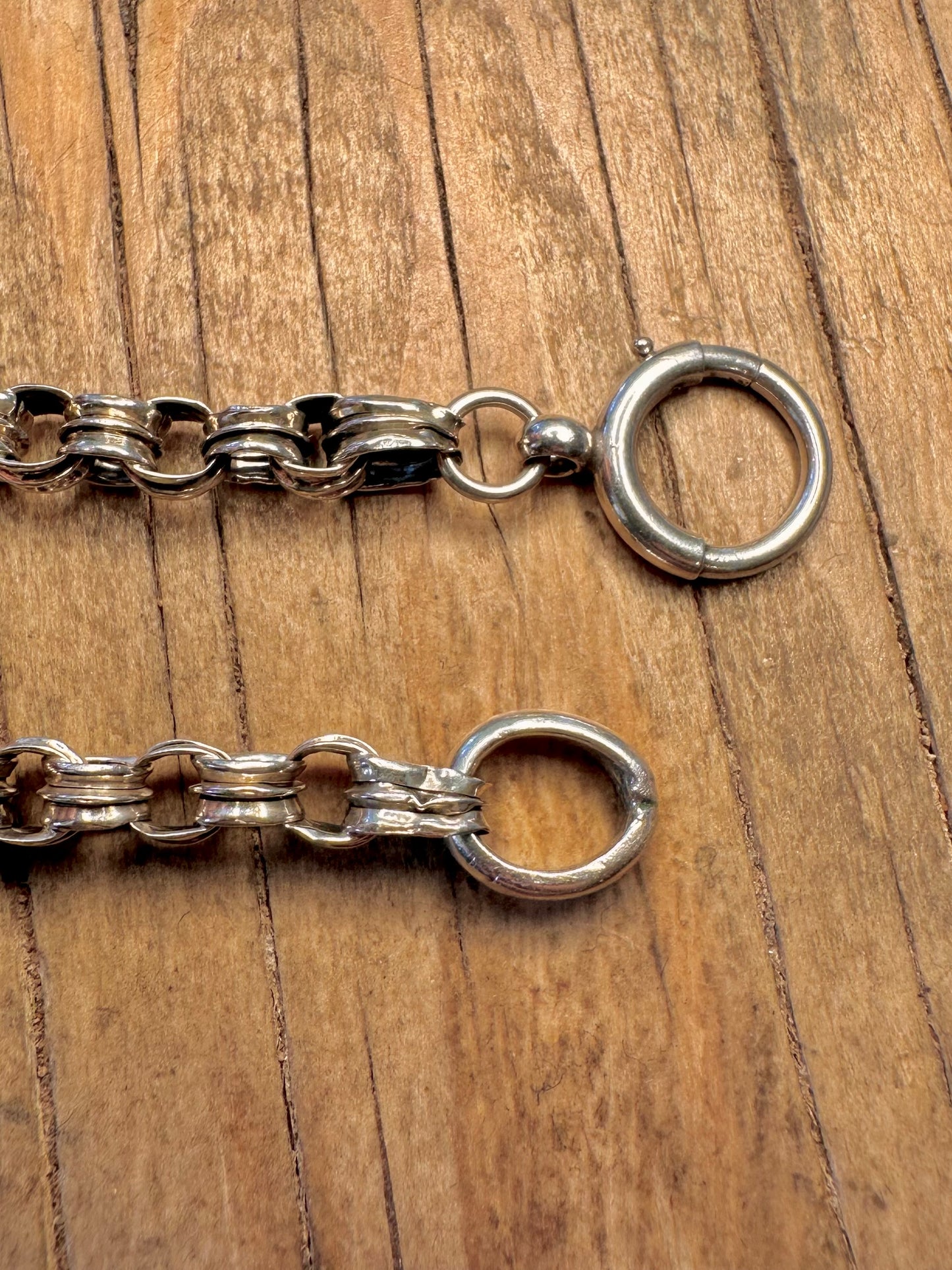 Double Link Rolo 925 Sterling Silver 22 inch Necklace