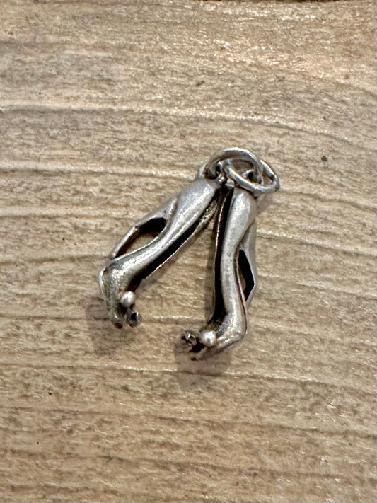 Vintage Pair of High Heels 925 Silver Charm Pendant