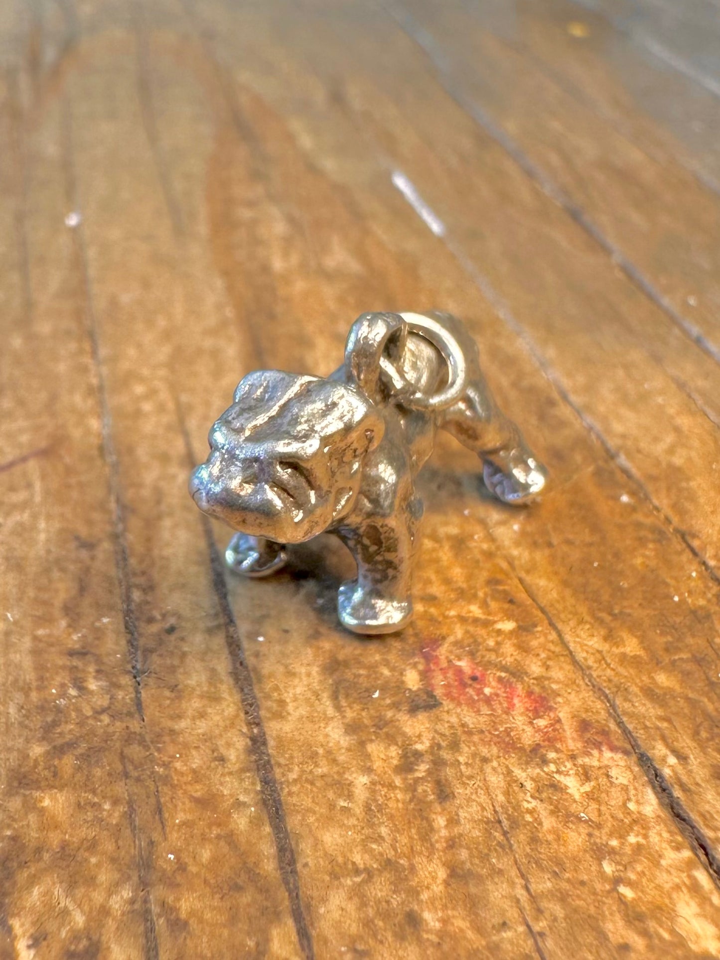 Bulldog Solid 925 Sterling Silver Charm Pendant