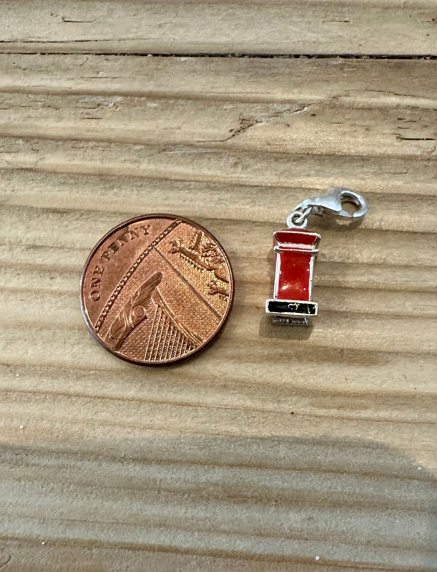 Modern Telephone Box 925 Silver Pendant