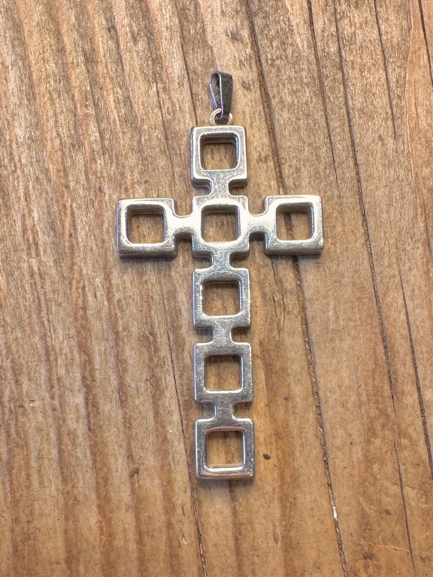 Geometrisches Kreuz Maker NB 05 Finnland 925 Sterlingsilber-Anhänger