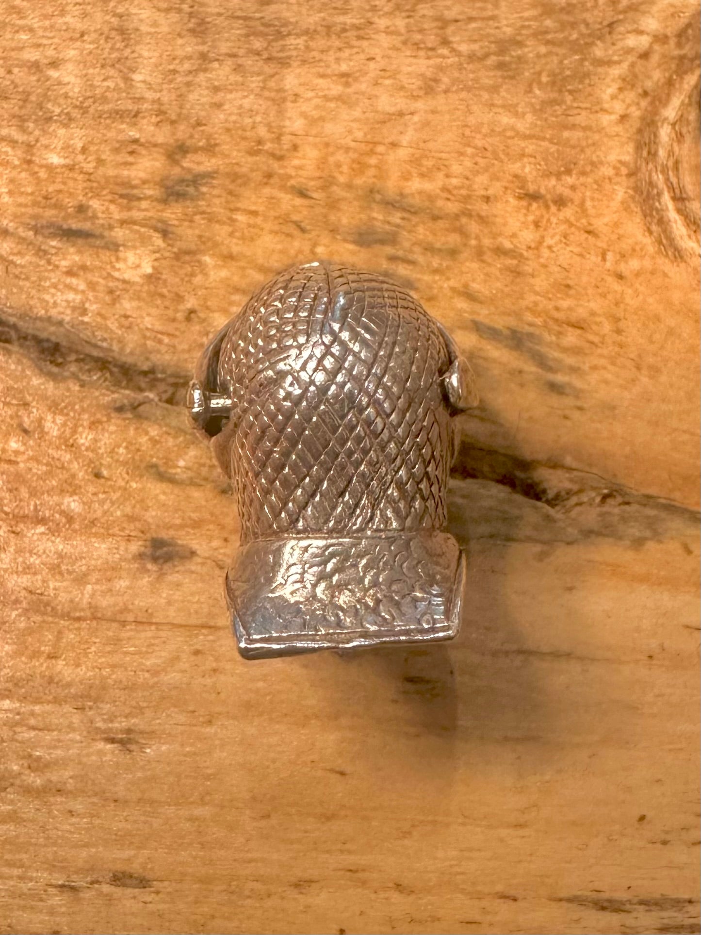 Vintage Knights Helmet 925 Silver Pendant