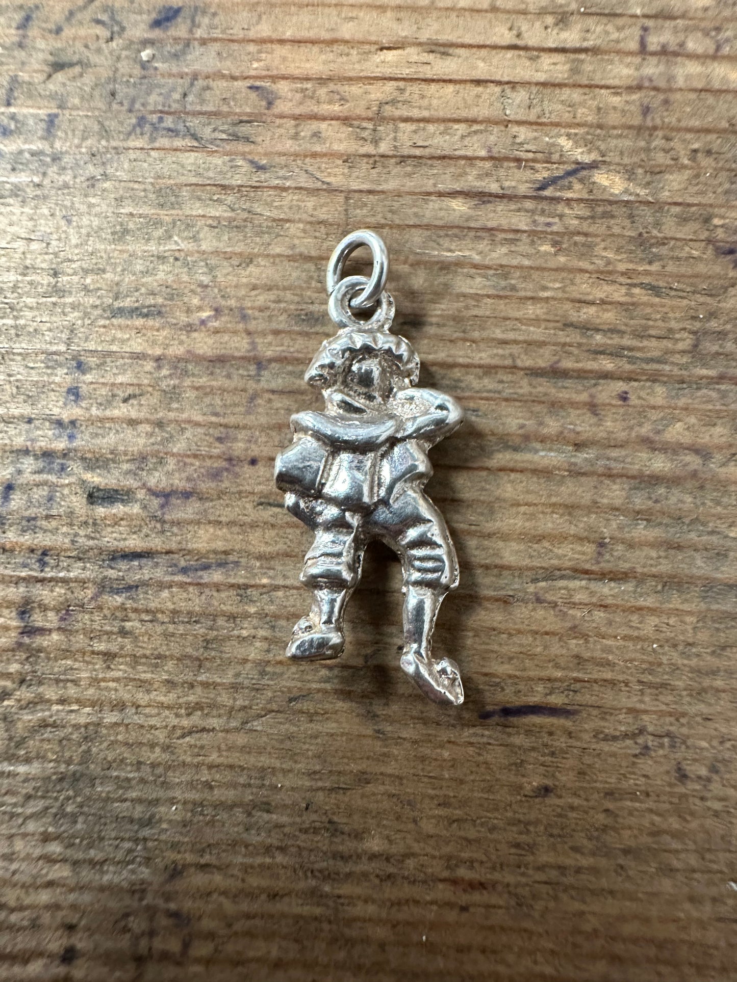 Vintage Jester Charm Silver Pendant